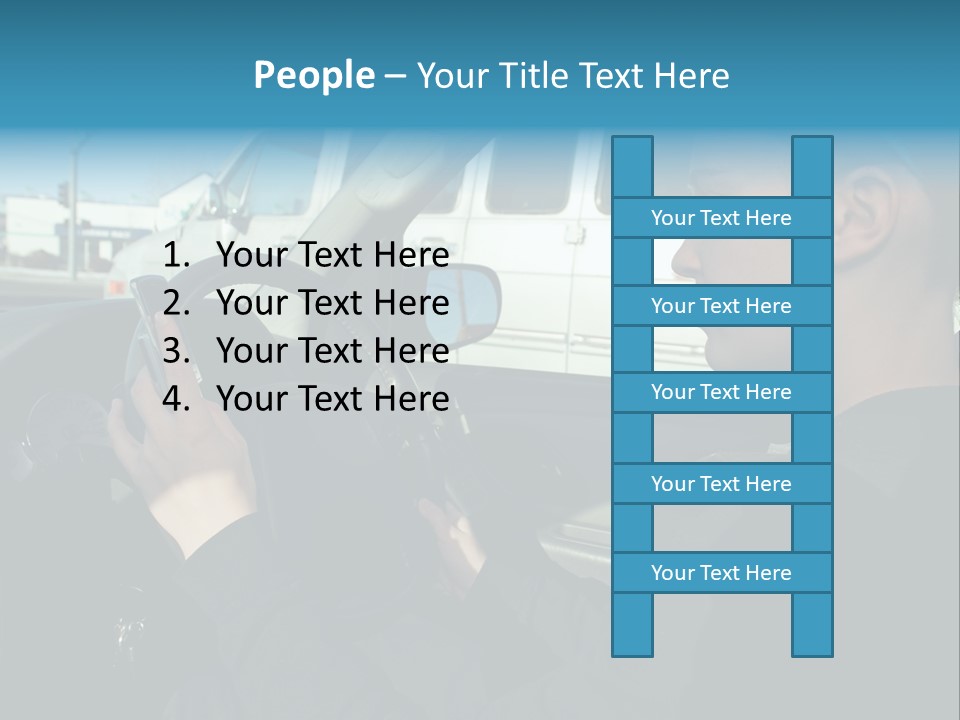 Texting Danger Cellular PowerPoint Template