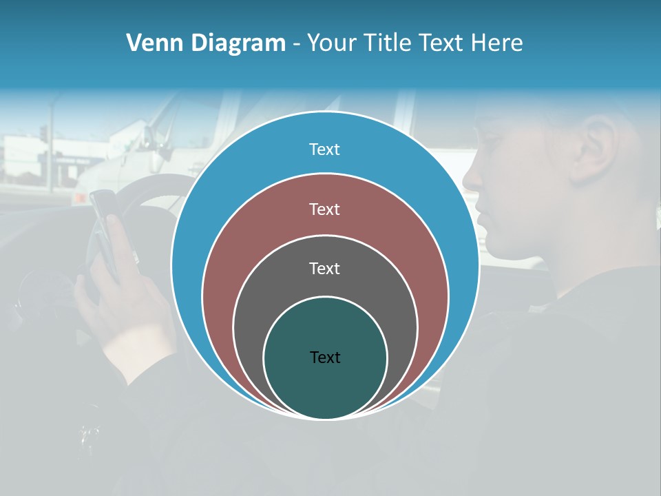 Texting Danger Cellular PowerPoint Template