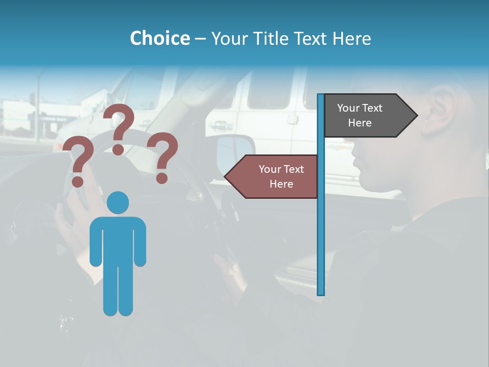 Texting Danger Cellular PowerPoint Template