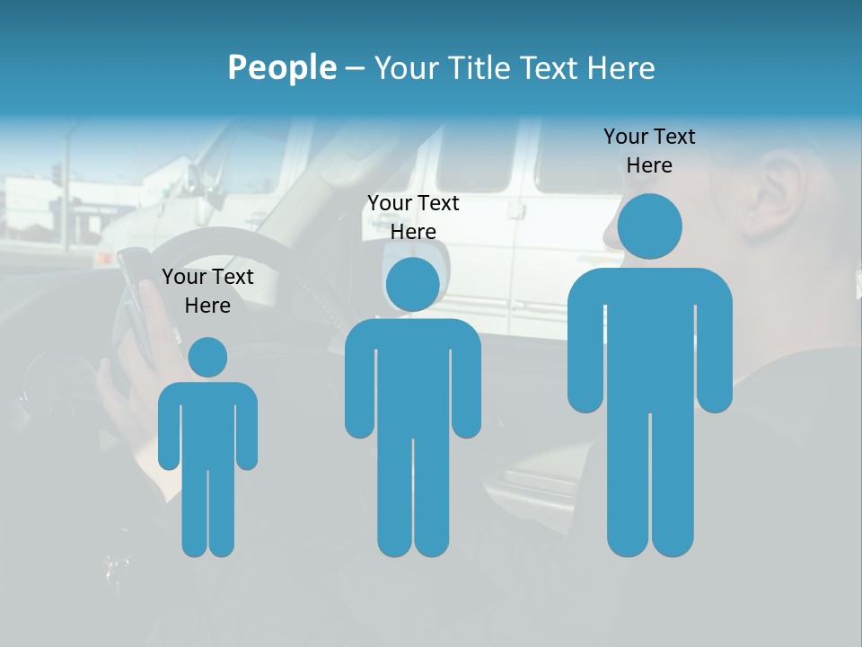 Texting Danger Cellular PowerPoint Template