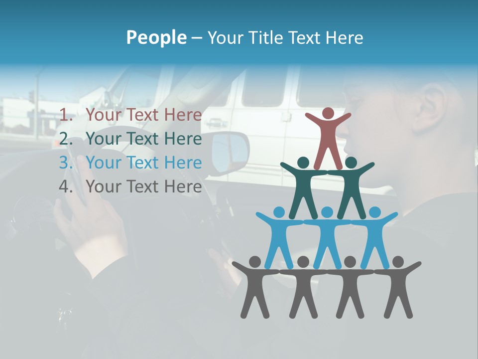 Texting Danger Cellular PowerPoint Template