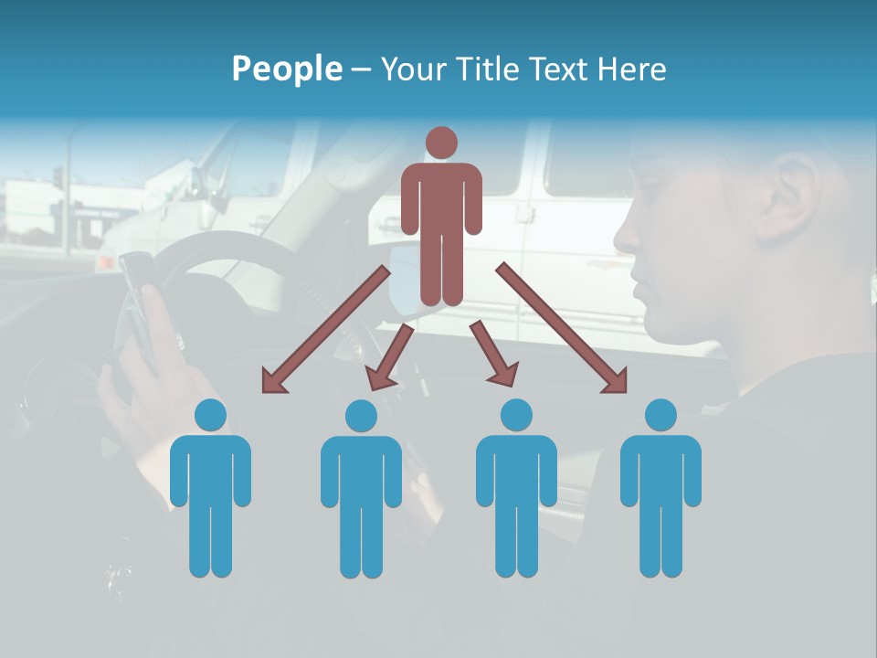 Texting Danger Cellular PowerPoint Template