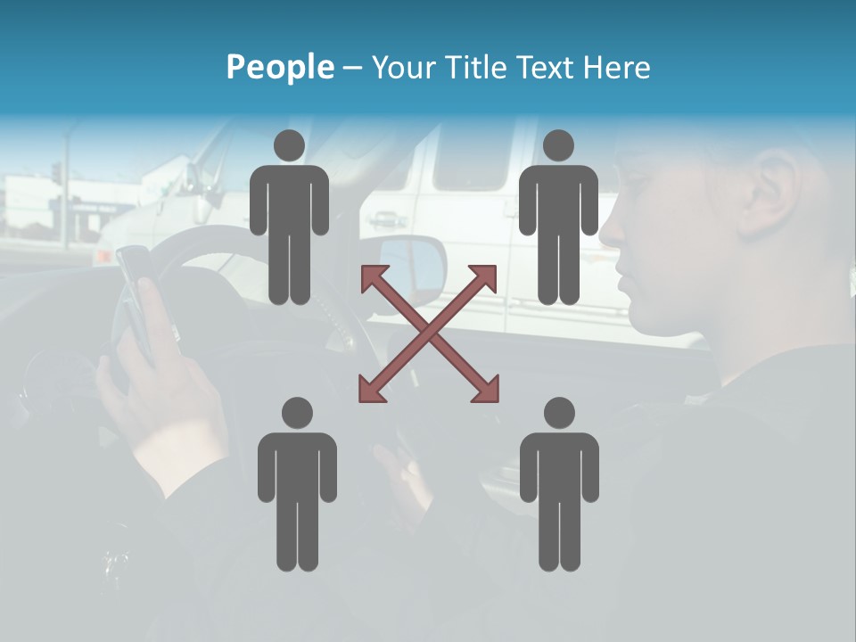 Texting Danger Cellular PowerPoint Template