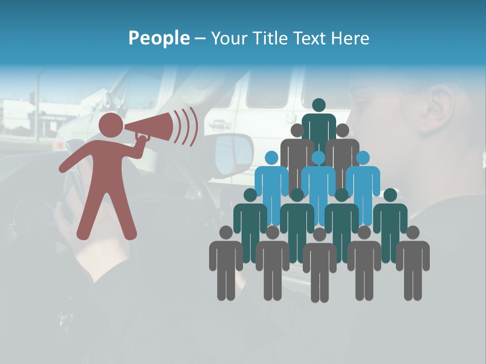 Texting Danger Cellular PowerPoint Template