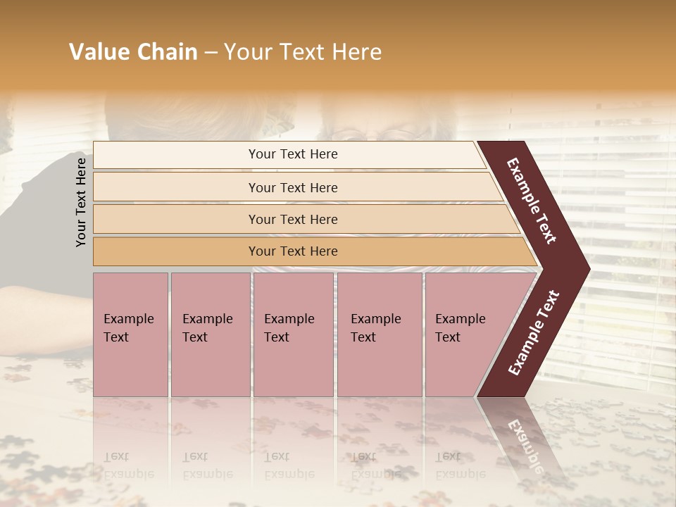 Midlife Caucasian Jigsaw PowerPoint Template