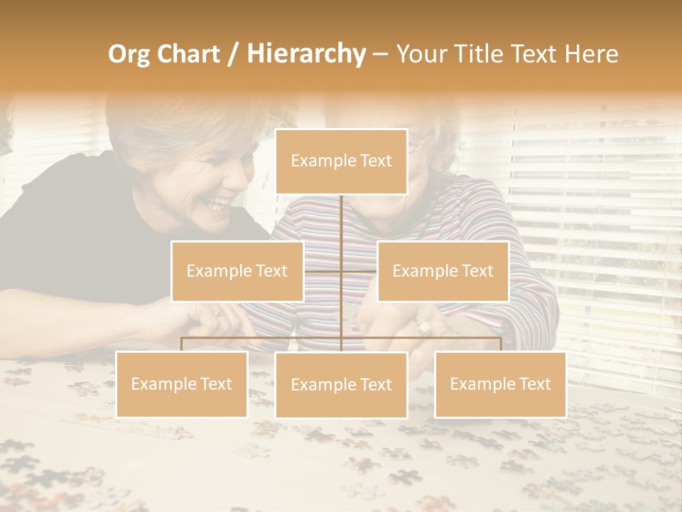 Midlife Caucasian Jigsaw PowerPoint Template