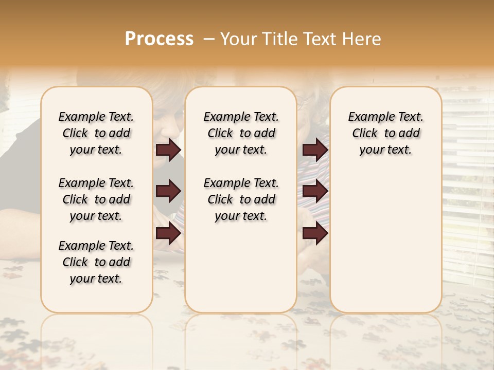Midlife Caucasian Jigsaw PowerPoint Template