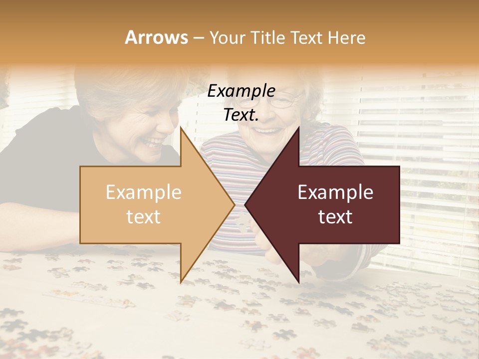 Midlife Caucasian Jigsaw PowerPoint Template