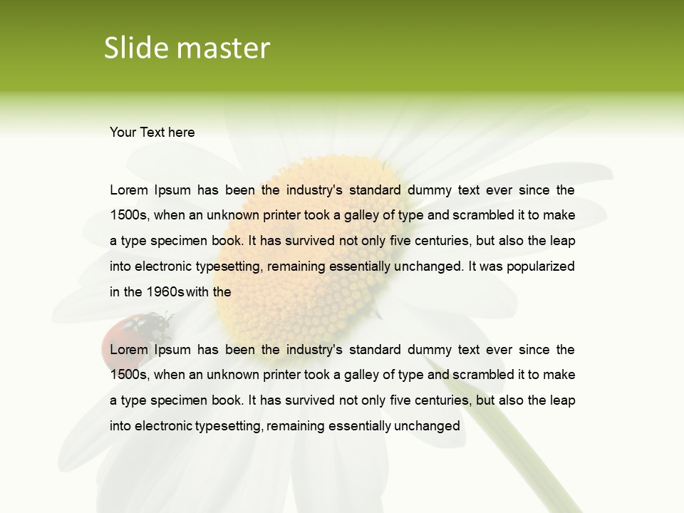 Plant Yellow Black PowerPoint Template