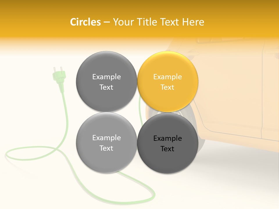 Hybrid Vehicle Socket PowerPoint Template