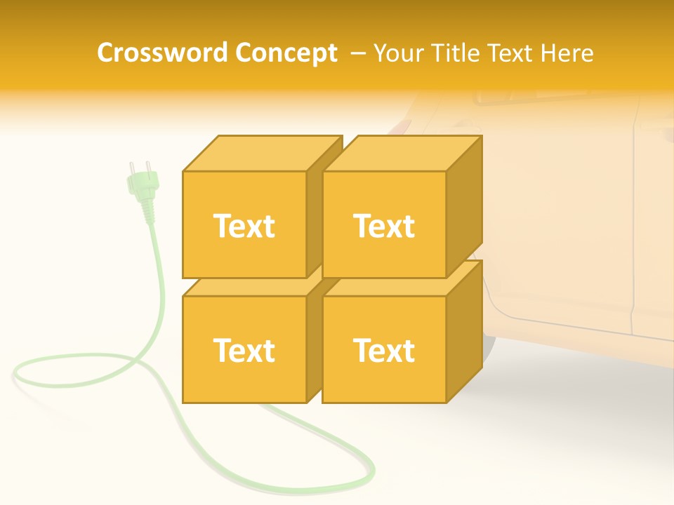Hybrid Vehicle Socket PowerPoint Template