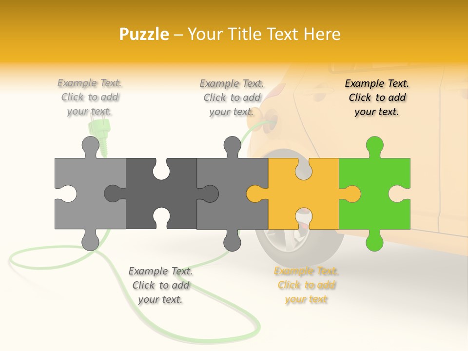 Hybrid Vehicle Socket PowerPoint Template