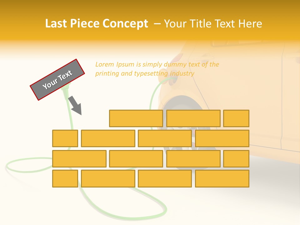 Hybrid Vehicle Socket PowerPoint Template