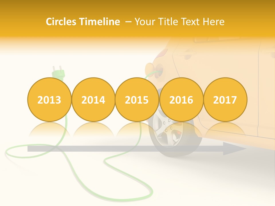 Hybrid Vehicle Socket PowerPoint Template