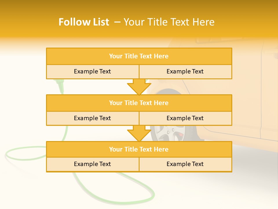 Hybrid Vehicle Socket PowerPoint Template