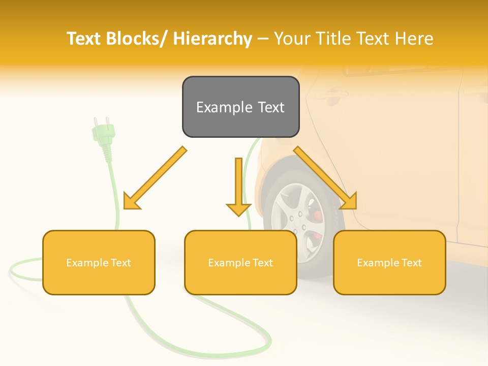 Hybrid Vehicle Socket PowerPoint Template