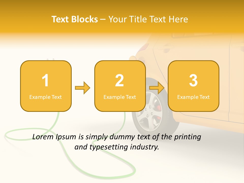 Hybrid Vehicle Socket PowerPoint Template