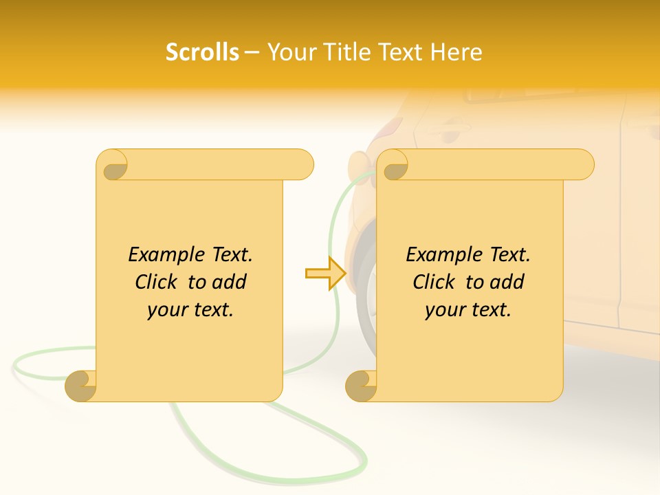 Hybrid Vehicle Socket PowerPoint Template