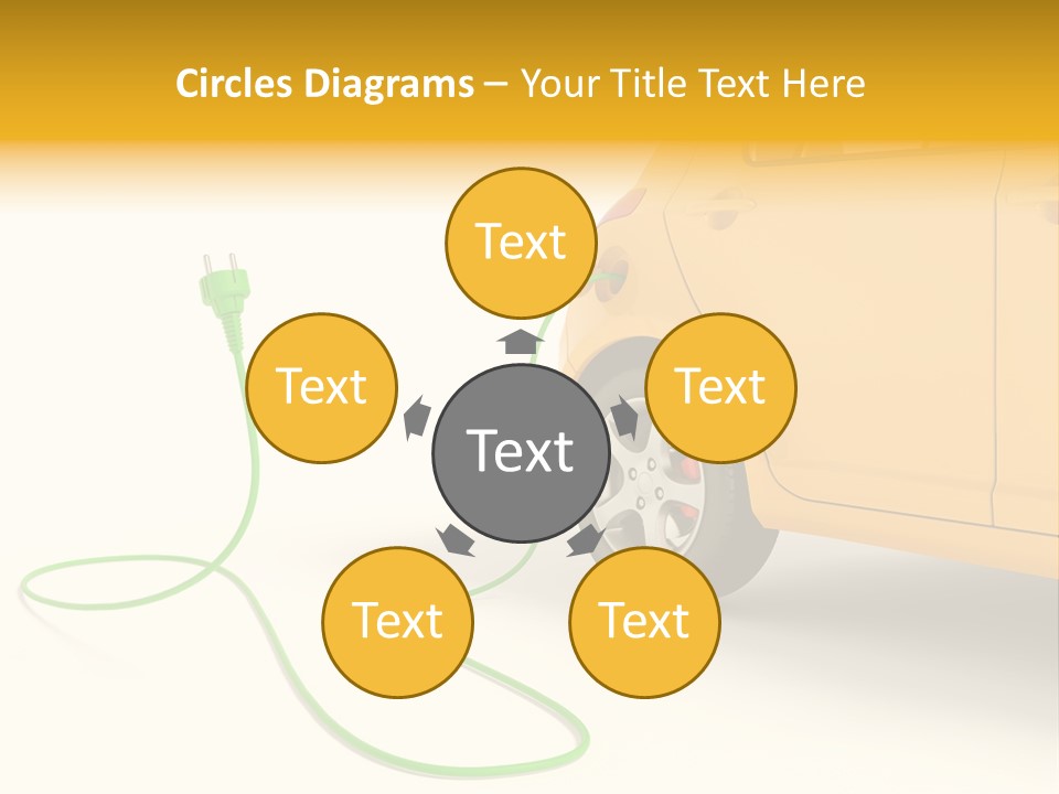 Hybrid Vehicle Socket PowerPoint Template