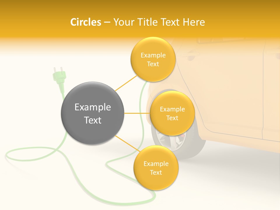 Hybrid Vehicle Socket PowerPoint Template