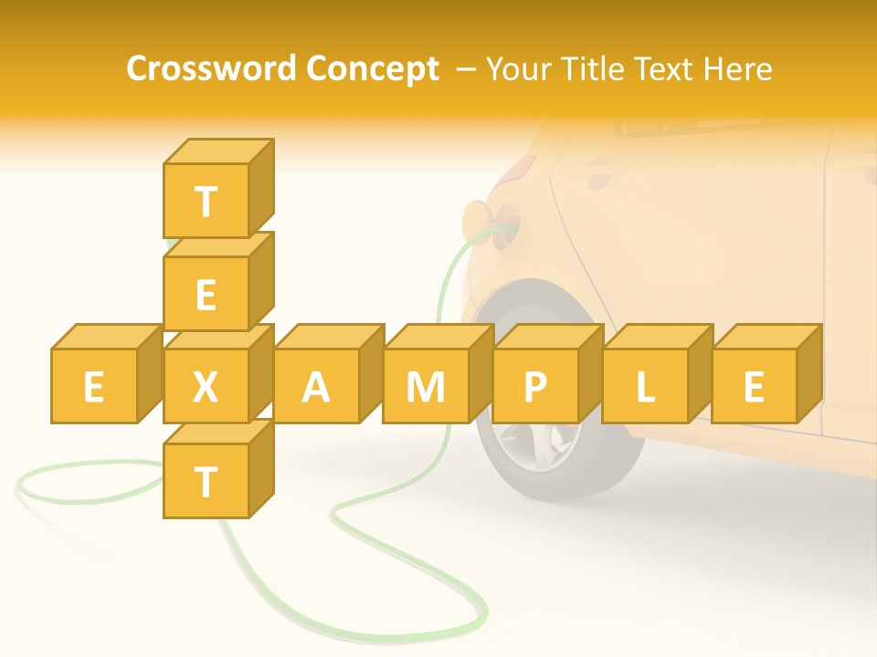 Hybrid Vehicle Socket PowerPoint Template