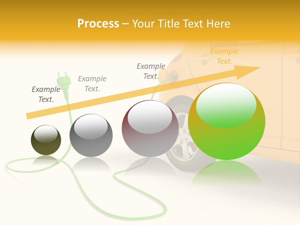 Hybrid Vehicle Socket PowerPoint Template