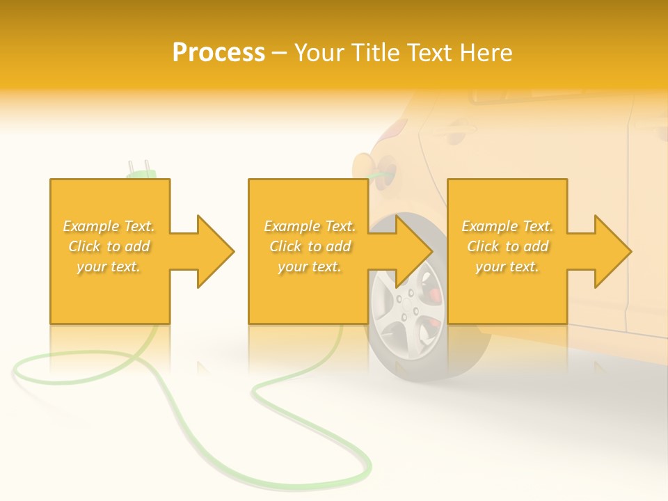 Hybrid Vehicle Socket PowerPoint Template