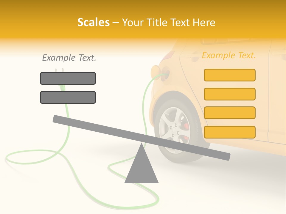 Hybrid Vehicle Socket PowerPoint Template