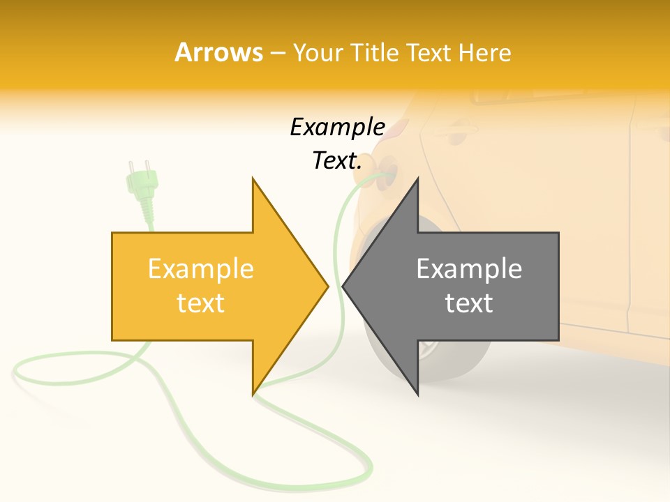 Hybrid Vehicle Socket PowerPoint Template