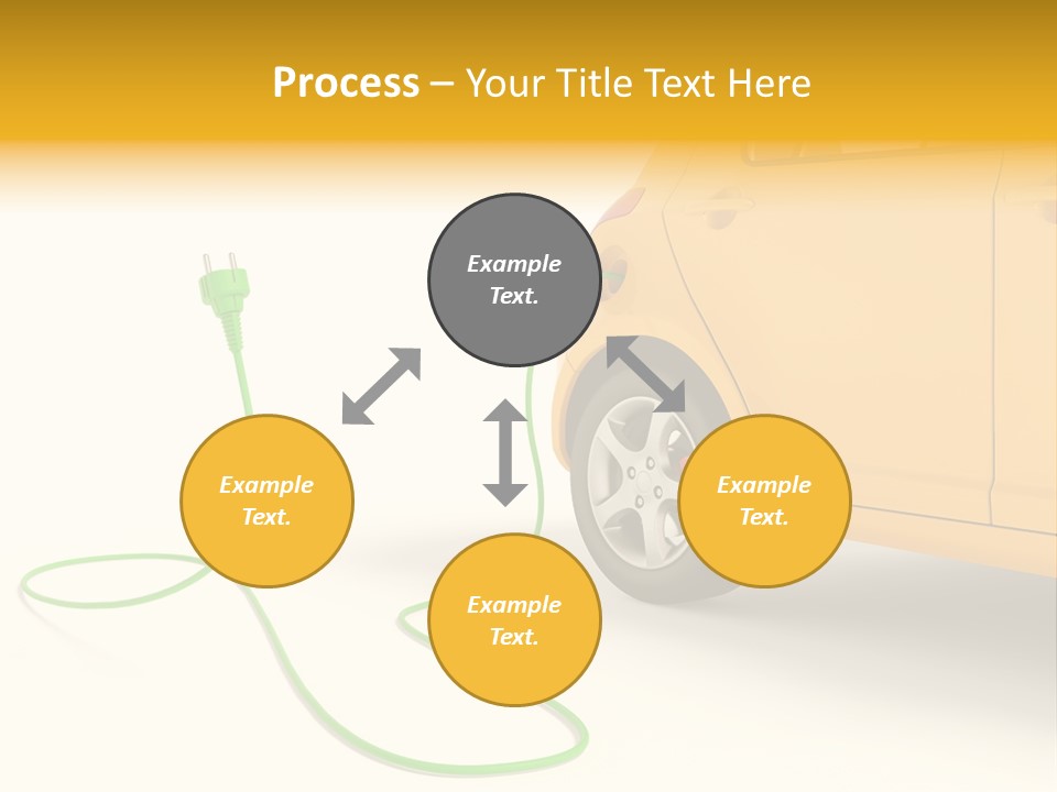Hybrid Vehicle Socket PowerPoint Template