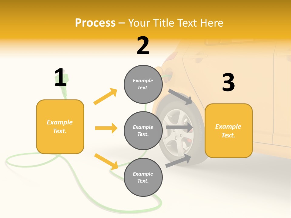 Hybrid Vehicle Socket PowerPoint Template