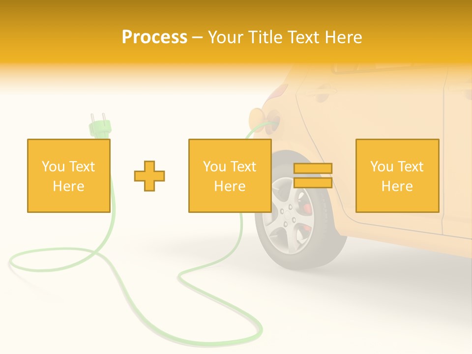 Hybrid Vehicle Socket PowerPoint Template