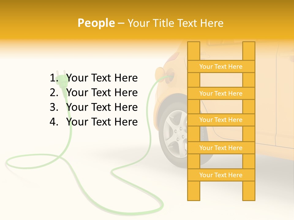Hybrid Vehicle Socket PowerPoint Template