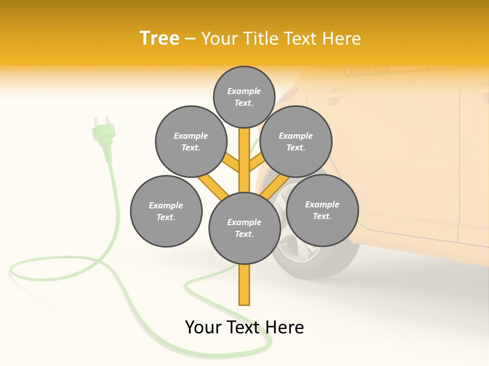 Hybrid Vehicle Socket PowerPoint Template