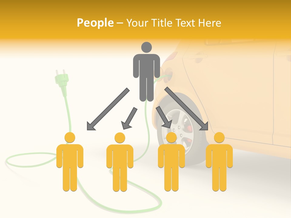 Hybrid Vehicle Socket PowerPoint Template