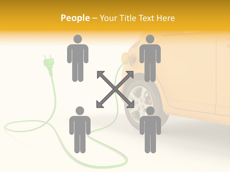 Hybrid Vehicle Socket PowerPoint Template
