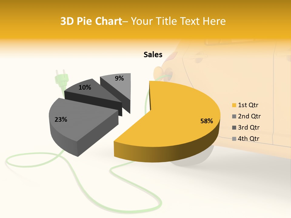Hybrid Vehicle Socket PowerPoint Template