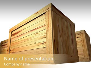 Crate Timber Textured PowerPoint Template