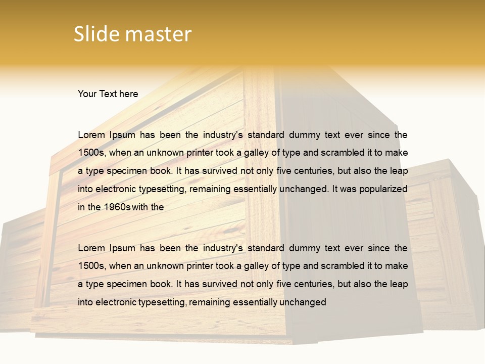 Crate Timber Textured PowerPoint Template