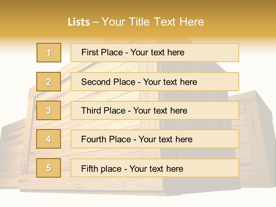 Crate Timber Textured PowerPoint Template