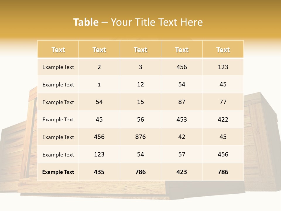 Crate Timber Textured PowerPoint Template