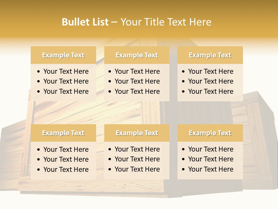 Crate Timber Textured PowerPoint Template