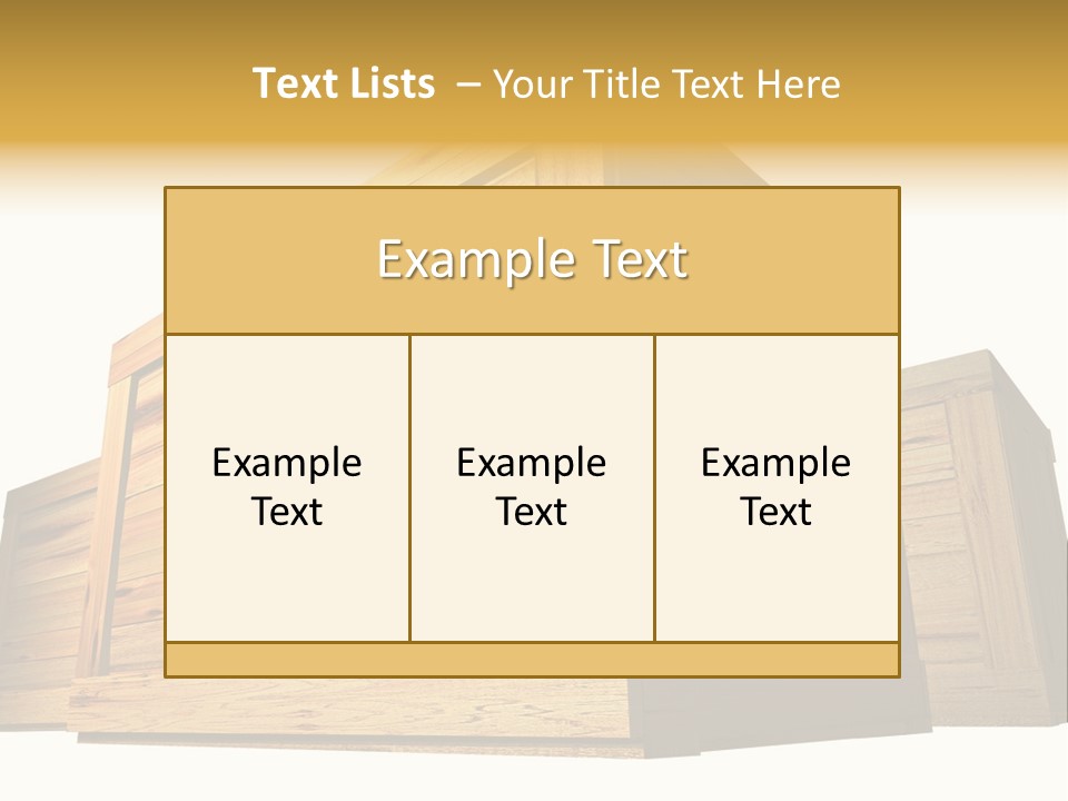 Crate Timber Textured PowerPoint Template