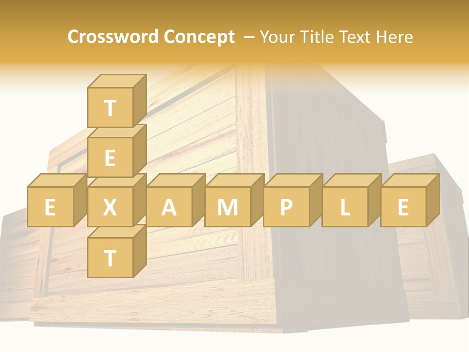 Crate Timber Textured PowerPoint Template