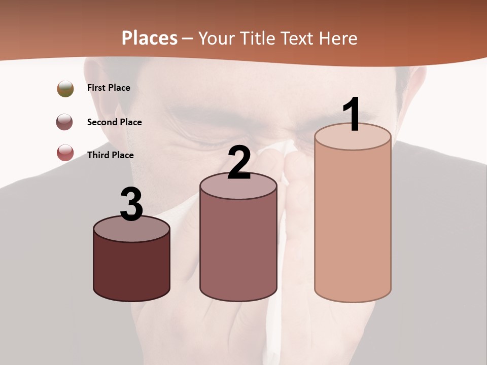 Business Table Businesswoman PowerPoint Template