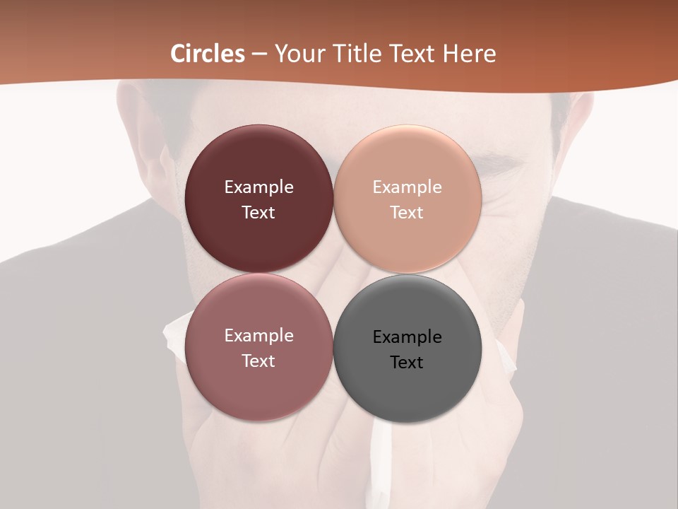 Business Table Businesswoman PowerPoint Template