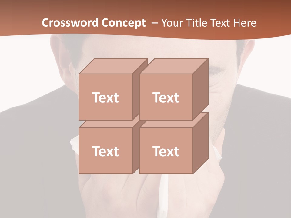Business Table Businesswoman PowerPoint Template