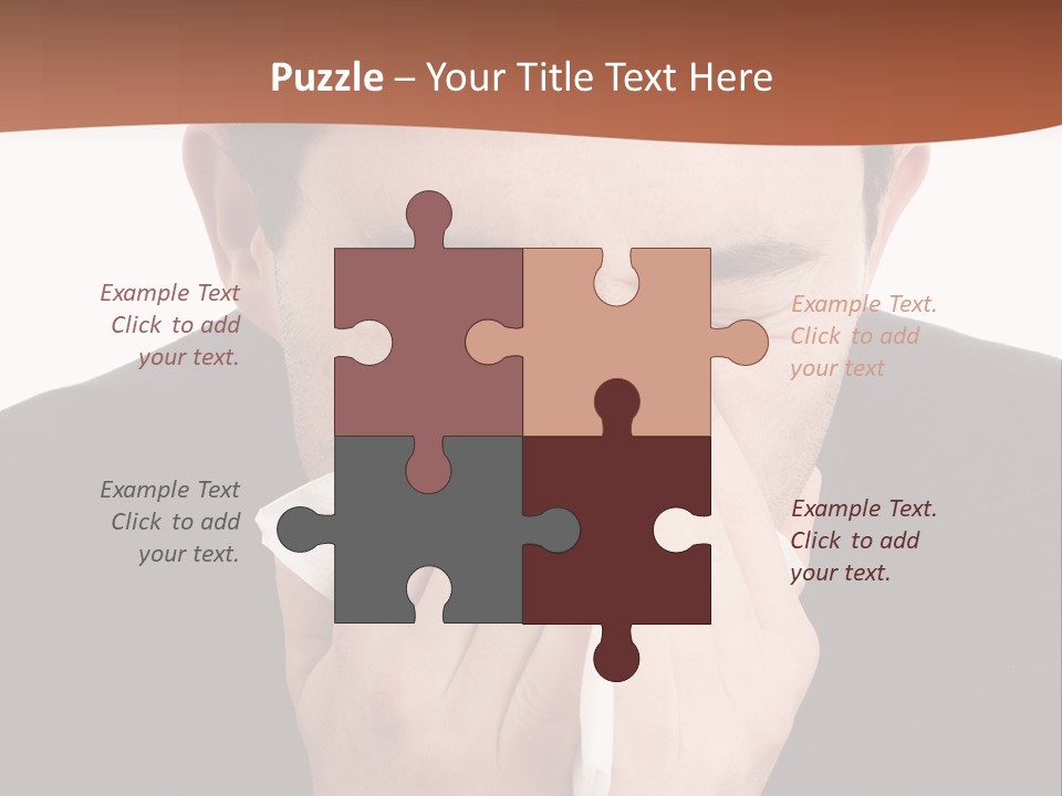 Business Table Businesswoman PowerPoint Template