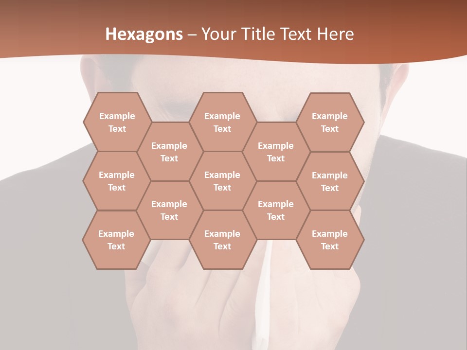 Business Table Businesswoman PowerPoint Template