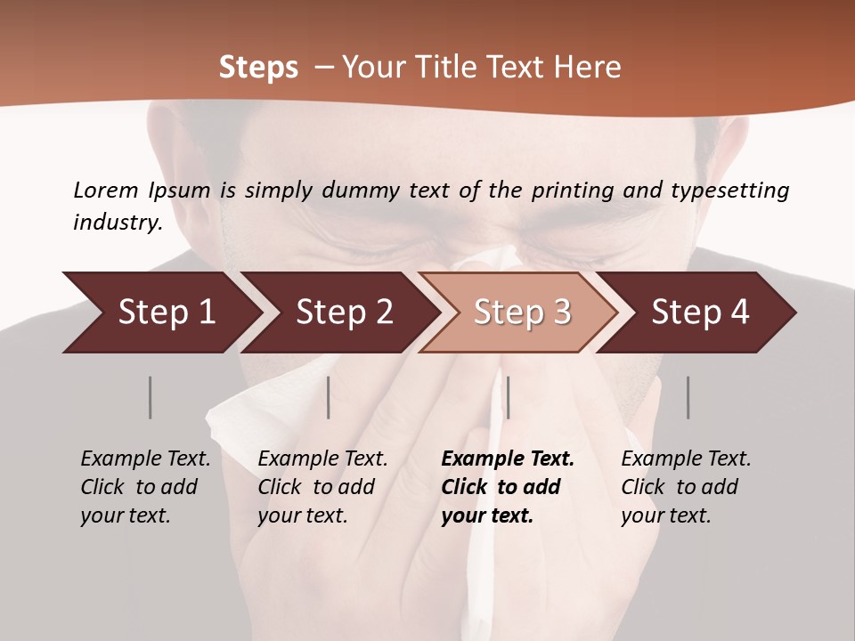 Business Table Businesswoman PowerPoint Template